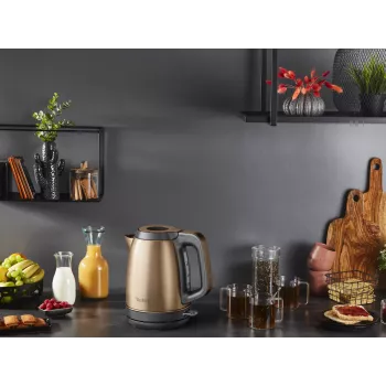 Chaleira elétrica Tefal 1,7 L 2400 W preto/cobre