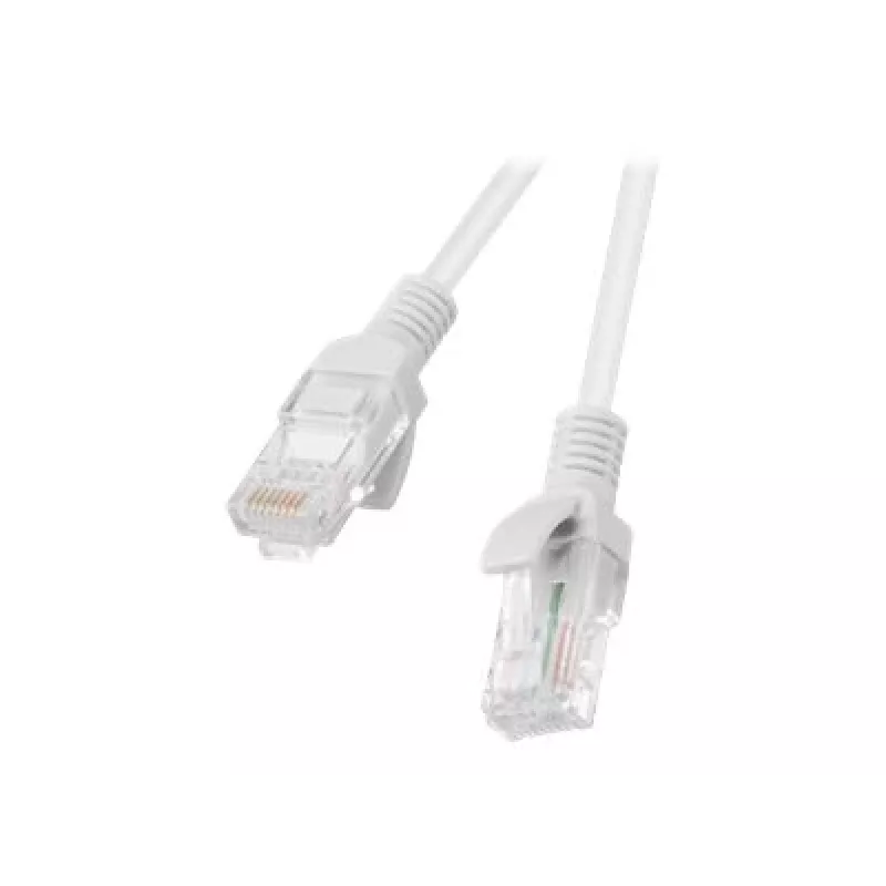 Cabo de rede LANBERG Cat5e U/UTP RJ-45 PCU5-10CC-1500-S, 15 m, cinzento, CCA, 26 AWG, 100 MHz