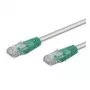 Wentronic Goobay cabo de rede CAT 5e crossover, U/UTP, cinzento, verde, cinzento-verde, 0,25 m - mistura de cobre CCA (68609)