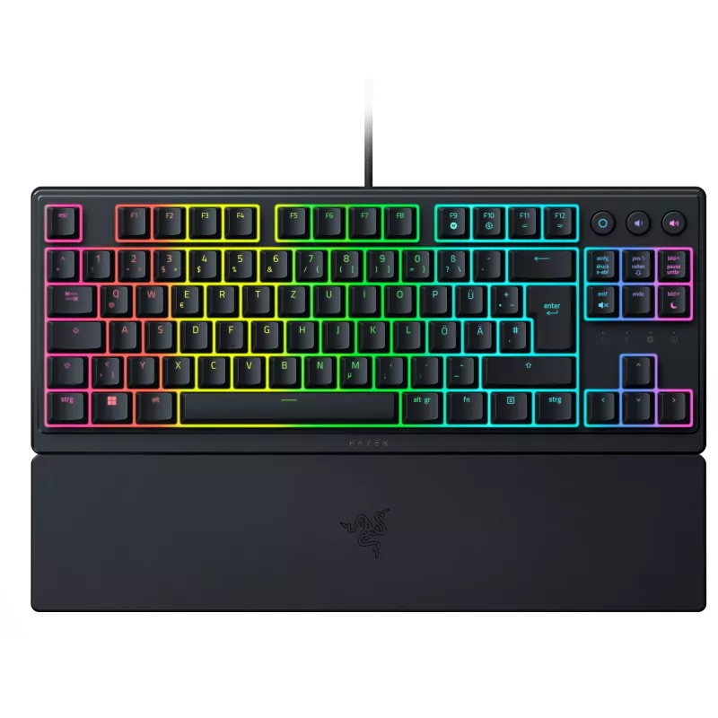 Teclado Gaming Razer Ornata V3 Tenkeyless USB QWERTZ Alemão Preto