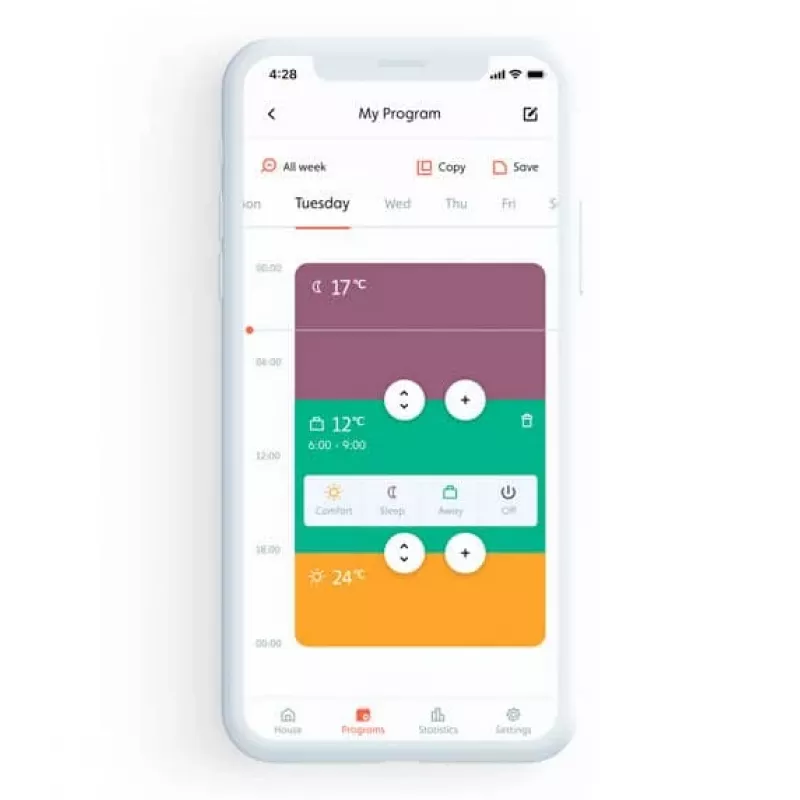 Aquecedor por convecção Mill CO1200WIFI3, 1200 W, WiFi+App, adequado para espaços até 18 m², branco
