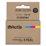 Tinteiro compatível ACTIS KC-576 para impressoras Canon — azul, vermelho, amarelo, 15 ml, rendimento padrão
