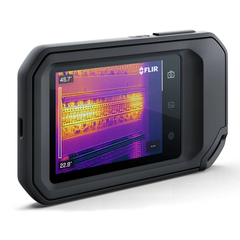 FLIR C8 câmara termográfica compacta, 320x240, MSX, de -20 a 450 °C, ecrã LCD, Wi-Fi, preta