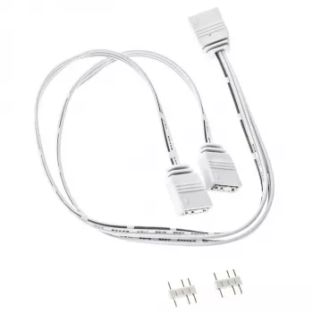 Cabo divisor ARGB 1-2 Kolink - 30cm, branco (PGW-AC-KOL-155)