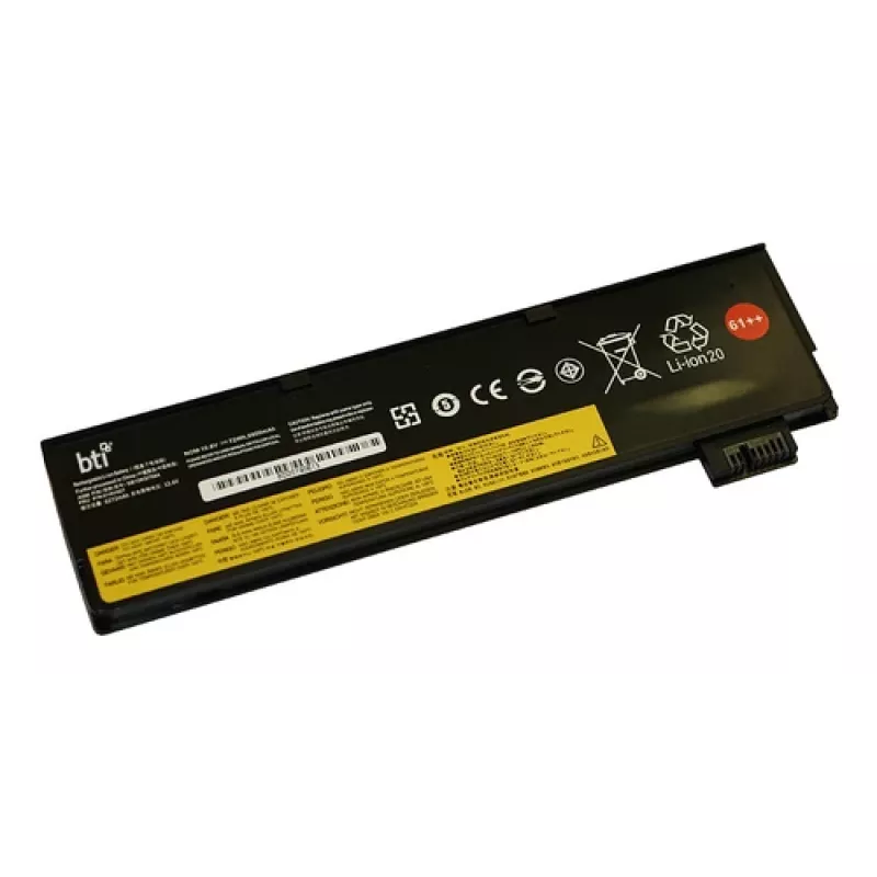 Bateria de iões de lítio de substituição para portátil 72 Wh (6 células) para Lenovo ThinkPad P51s / T470 — 10,8 V, 6670 mAh