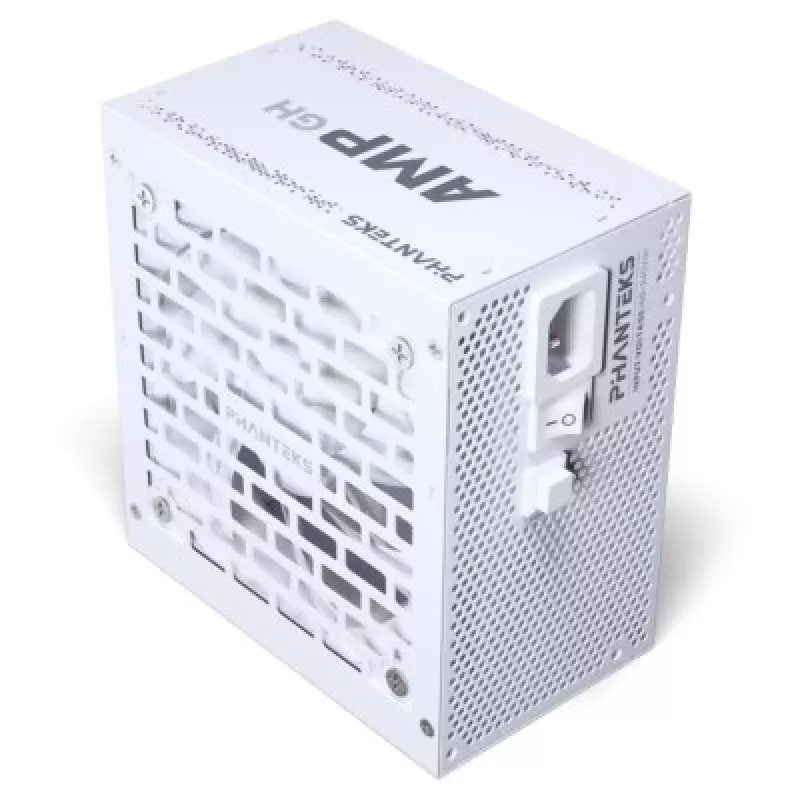 Fonte de alimentação PHANTEKS AMP GH 750 W 18+10‑Pin ATX totalmente modular 80 PLUS Gold branco