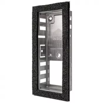 Caixa de encastrar DoorBird D1101V preto aço inoxidável 40 mm