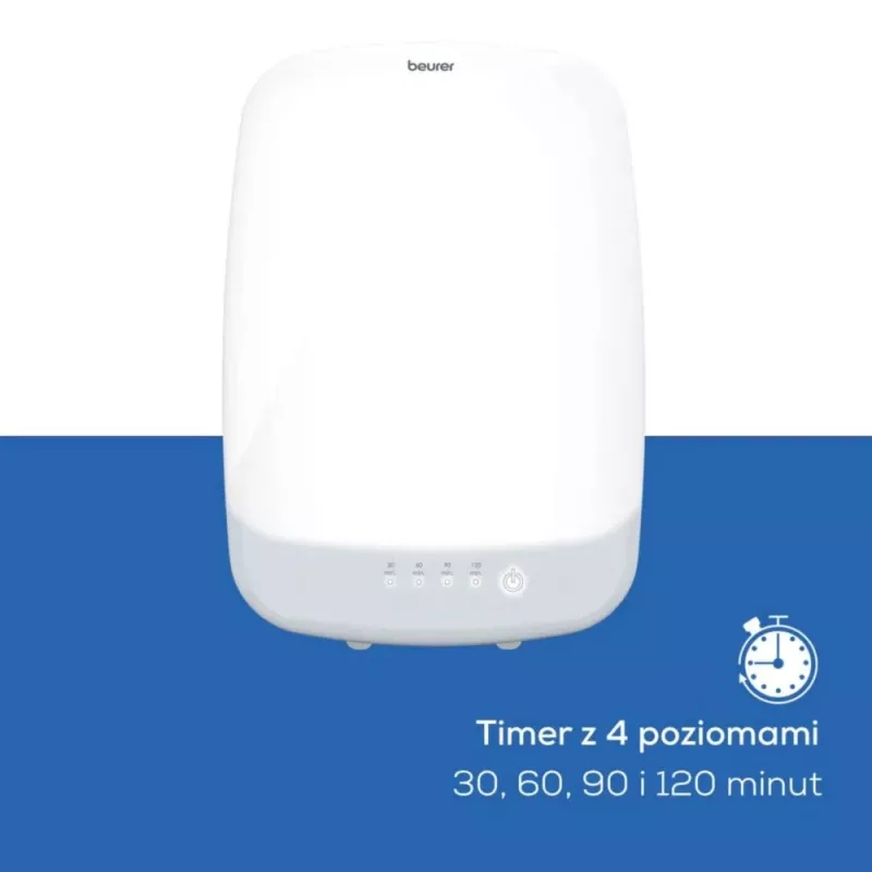 Beurer TL 85 lâmpada de luz do dia, 14000 lux, LED, sem cintilação, sem UV, temporizador, branca