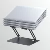 Suporte para portátil MEDIA-TECH MT2661 — de altura ajustável, design dobrável em alumínio para portáteis até 17 polegadas