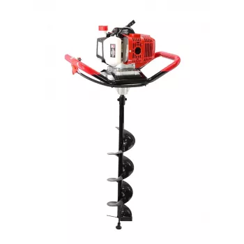 Trado AWTools GD520-2 perfurador de postes a gasolina 2,95 CV, depósito de 900 ml, inclui 3 brocas