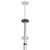 Maclean MC-791N suporte de TV telescópico de chão a teto com prateleira, 37-70 polegadas, 30 kg