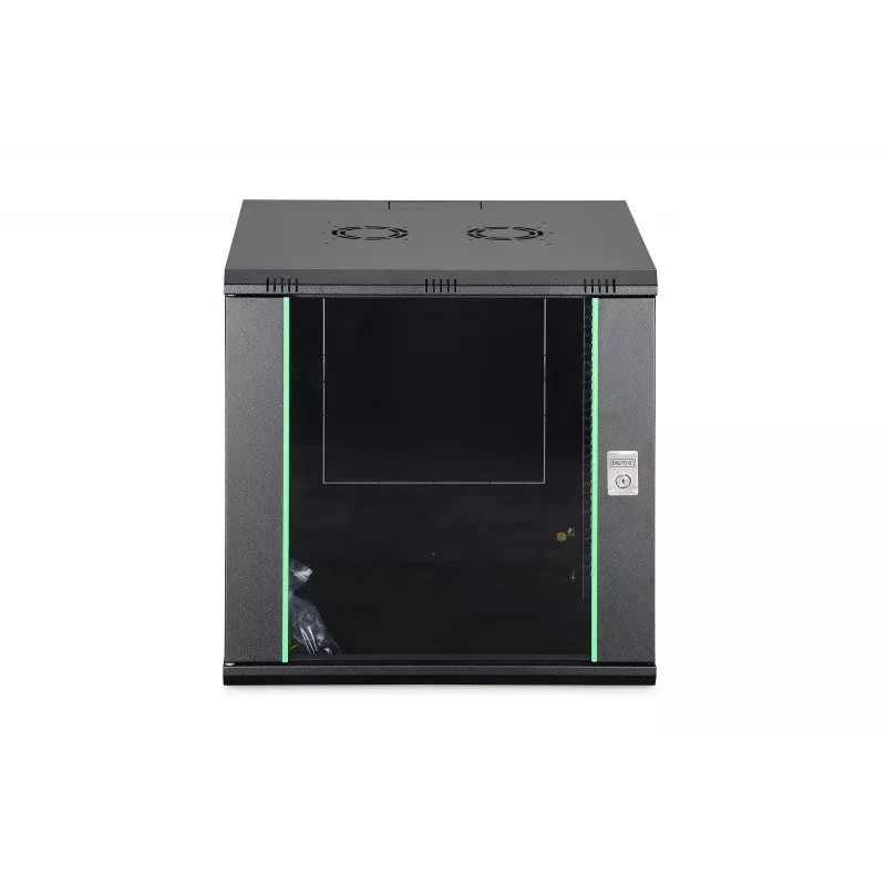 Armário de rede de montagem em parede DIGITUS Dynamic-N DN-37111 — 12U, 600 x 600 mm, IP20, fechadura com chave