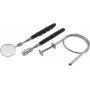Conjunto de suporte magnético telescópico ChiliTec 3-em-1 com espelho LED, íman 20-80 cm, pinça flexível (23071)