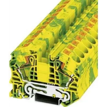Terminal de proteção de terra push-in Phoenix Contact PT-PE PT 16 N-PE Verde-Amarelo Conteúdo: 1 unid. (3212147)