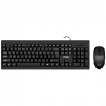 Combo teclado+rato KB-S320C preto (104 teclas, 1000 DPI, 2+1 botões)