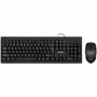 Combo teclado+rato KB-S320C preto (104 teclas, 1000 DPI, 2+1 botões)