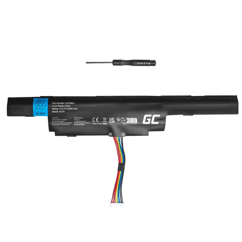 Green Cell AS16B5J AS16B8J para Acer Aspire E15 E5-575 E5-575G F15 F5-573 F5-573G TravelMate P259 P259-M P259-G2-M