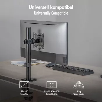 Suporte para monitor 17-32, máx. 9 kg, preto