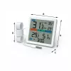 Manta MTO002W estação meteorológica com sensor externo, termómetro/higrómetro, relógio, branca