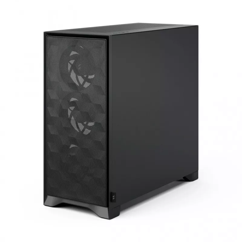 Caixa de PC Fractal Design Pop 2 Air preto TG Midi Tower – ATX, 3 ventoinhas frontais de 120 mm, suporta unidades de 2,5