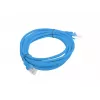 LANBERG PCU6-20CC-0300-B Cabo de rede Cat6 U/UTP, 3 m, azul, embalagem de 10