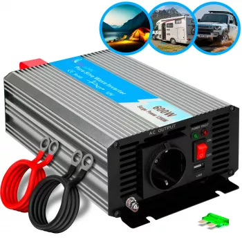 Conversor de tensão Extralink OPIP-600W 12V 600W onda sinusoidal pura