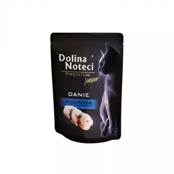 Dolina Noteci Premium Prato de bacalhau e sardinha - Alimento húmido para gatinhos - 85 g