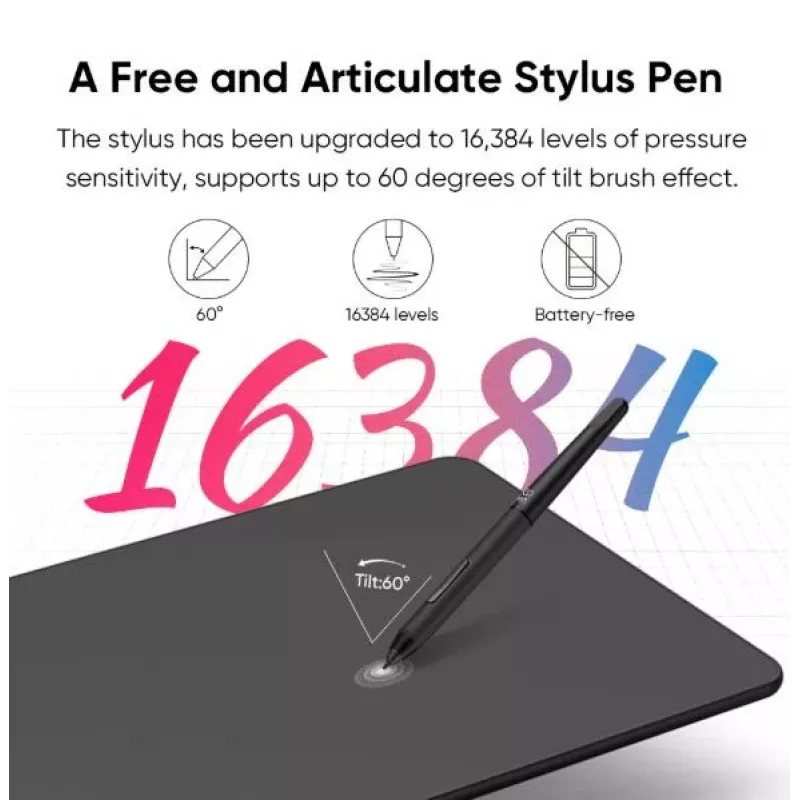 Mesa digitalizadora XP-Pen DECO 01 V3 — 5080 lpi, 254 x 158,75 mm, preto, USB (com fios e sem fios)