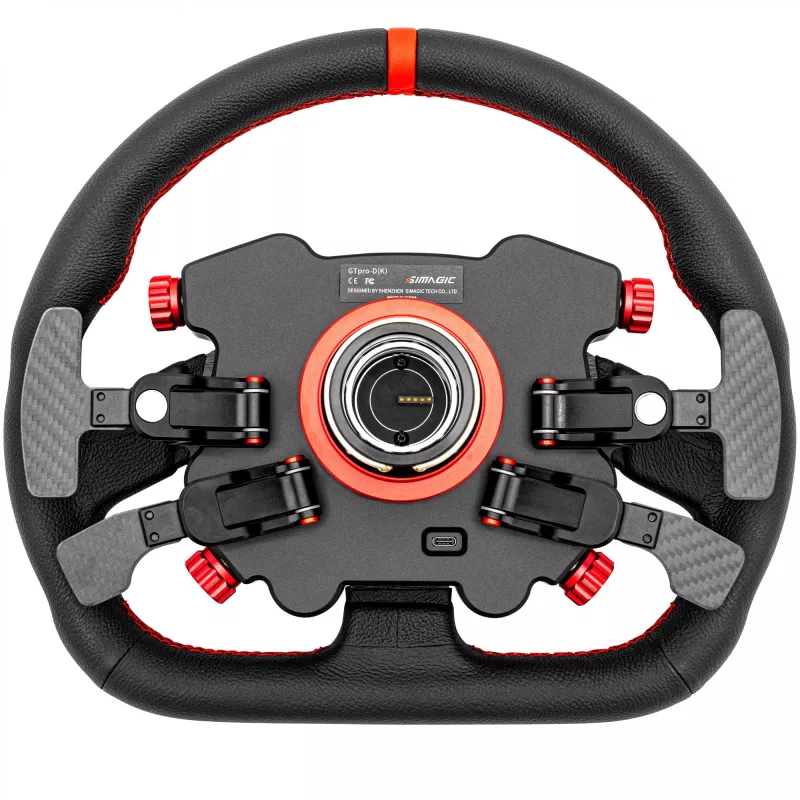 Volante Simagic GT1 D + Pro-Hub/Botão - Pele