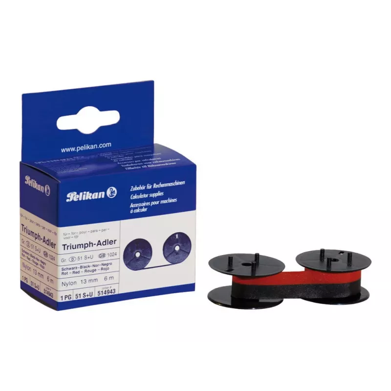 Fita Pelikan 514943 compatível com Canon GR.51 B/R 6M ST 2PC ST