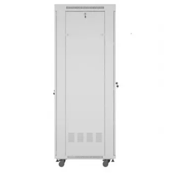 Rack autónomo LANBERG FF01-6842-12SL 42U, 600×800 mm, 2121 mm de altura, capacidade 1200 kg, IP20, cinzento