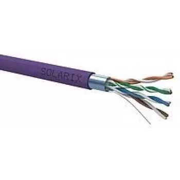 Cabo de rede Solarix SXKD-5E-FTP-LSOH RJ45 CAT5E 305m preto
