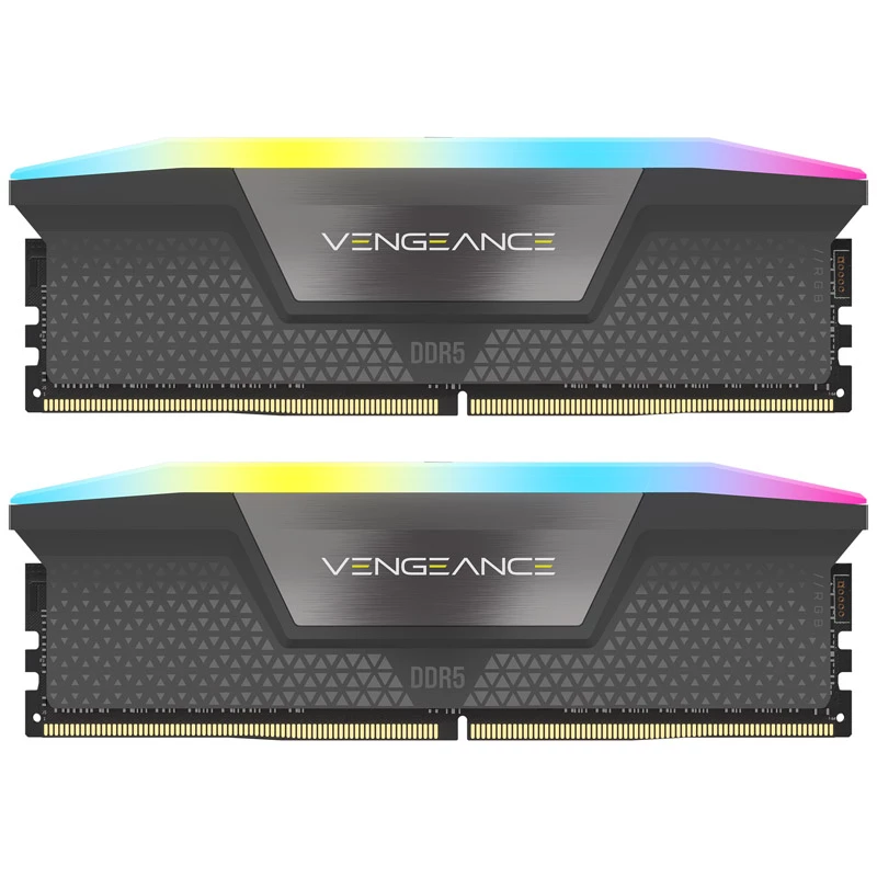 DIMM 64 GB DDR5-5600 (2x 32 GB) Dual-Kit, memória preta, CMH64GX5M2B5600Z40K, Vengeance RGB, INTEL XMP, AMD EXPO