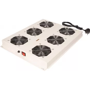 ROLINE 26.21.0309 Unidade de ventilação de 19", 6 ventoinhas, ON/OFF, cinzento