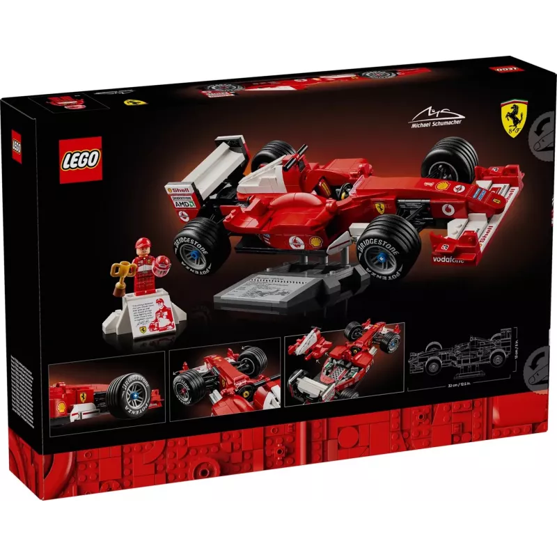 LEGO ICONS 11375 Ferrari F2004 e Michael Schumacher
