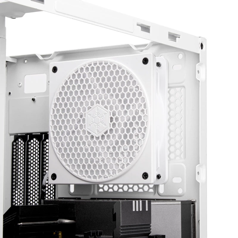 Filtro de ventoinha Silverstone FF121 ABS nylon branco 120mm
