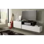 Móvel de TV Cama SIGMA 3 180 branco/branco brilhante + preto