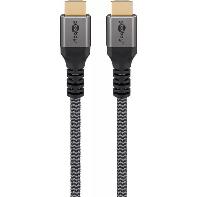 Cabo HDMI Plus High-Speed com Ethernet, 4K @ 60Hz (cinzento, 15 metros)