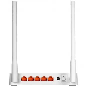 Router de mesa TOTOLINK N300RT — Single-Band 2,4 GHz Wi‑Fi 4, 300 Mbit/s, 5 portas RJ-45 Fast Ethernet, 2 antenas externas de 5 dBi