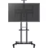 HAGOR HP Twin Stand HD - carrinho - para ecrã plano / equipamento AV - preto - tamanho do ecrã: 140-213 cm (55-84) - interface de fixação: até 800 x 500 mm (8210)