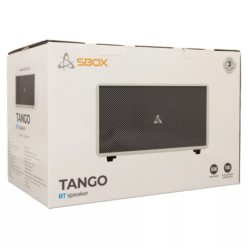 Altifalante portátil Sbox BT-60 Tango branco