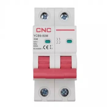 Disjuntor miniatura HiSmart NV821495 2 polos 16A característica C