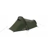 Tenda de túnel easy camp Sarek 1 (verde-escuro/laranja, 2025) — design de túnel para uma pessoa