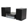 Micro-sistema de áudio doméstico Aiwa MSBTU-700DAB — 25 W RMS, DAB+/FM, Bluetooth 10 m, gaveta para CD, visor LED, preto/azul ártico