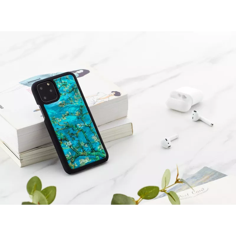 Capa para smartphone iKins para iPhone 11 Pro – flores de amendoeira preta, capa de proteção