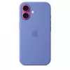 Capa de silicone para iPhone 16 com MagSafe - periwinkle