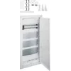 Hager Volta VU48NW Quadro de distribuição multimédia embutido, 4 filas, com porta de aço ranhurada
