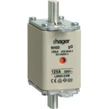 Hager LNH0125M. Largura: 21 mm, profundidade: 79 mm, altura: 58,5 mm (LNH0125M)