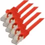 Cabo de rede vermelho Cat7 S/FTP RJ45-RJ45 1m ShiverPeaks