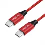 LOGILINK CU0156 LOGILINK - Cabo USB 2.0, ficha USB-C para ficha USB-C, vermelho, 1 m